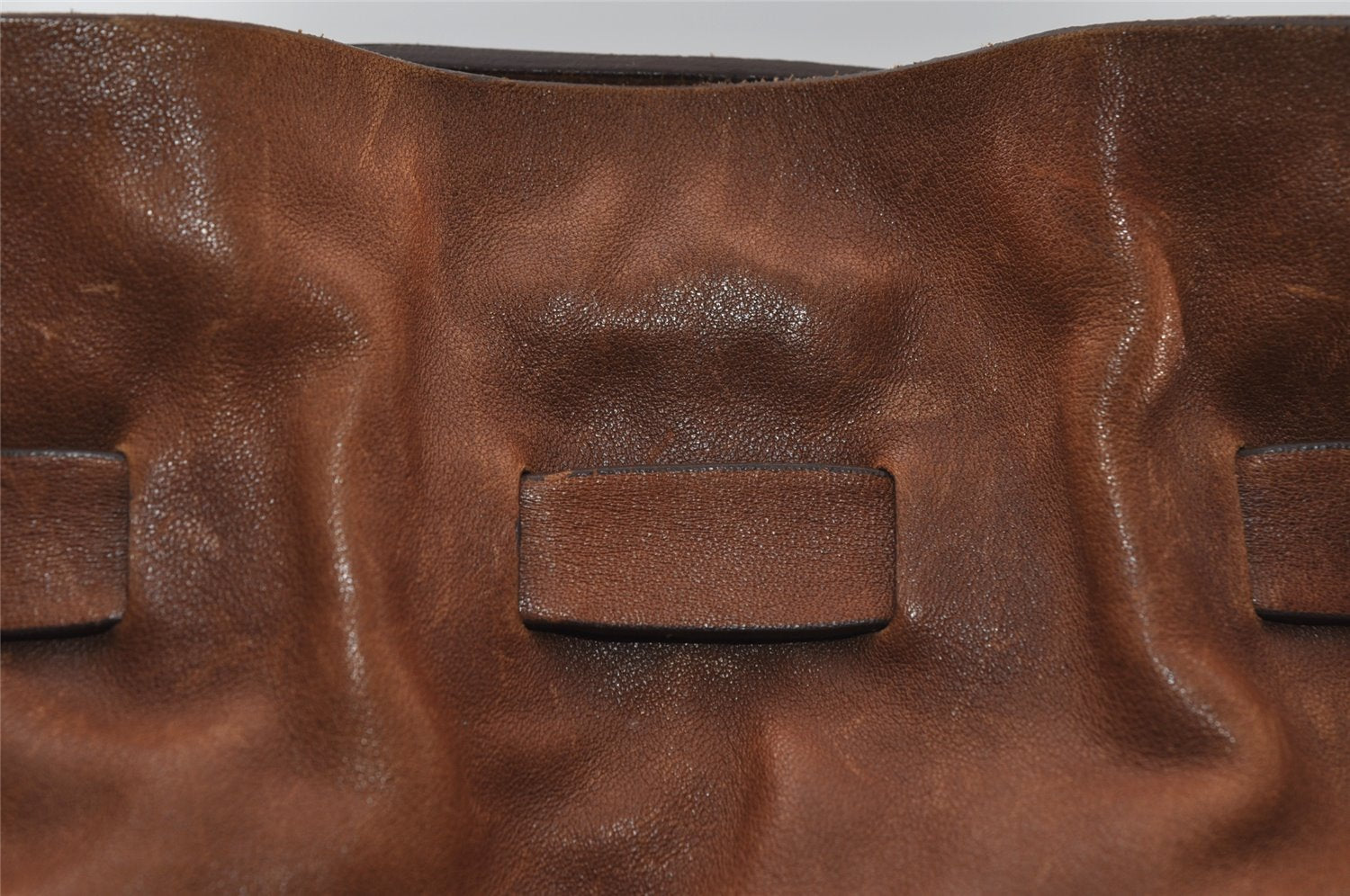 Authentic MIU MIU Vintage Leather Shoulder Tote Bag Brown 2459I