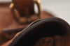Authentic MIU MIU Vintage Leather Shoulder Tote Bag Brown 2459I