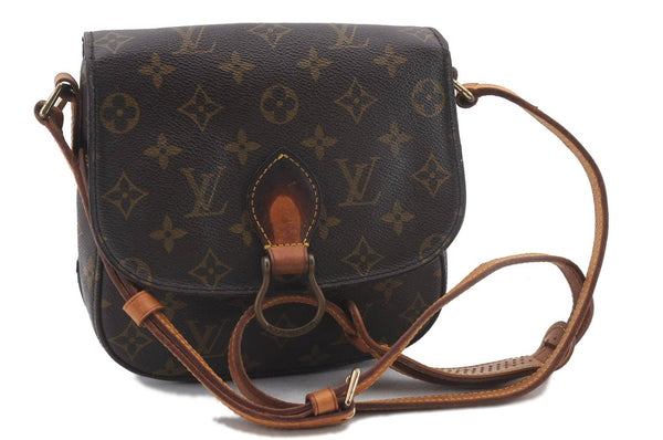 Auth Louis Vuitton Monogram Saint Cloud MM Shoulder Cross Bag M51243 LV 2460D