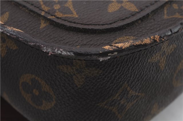 Auth Louis Vuitton Monogram Saint Cloud MM Shoulder Cross Bag M51243 LV 2460D