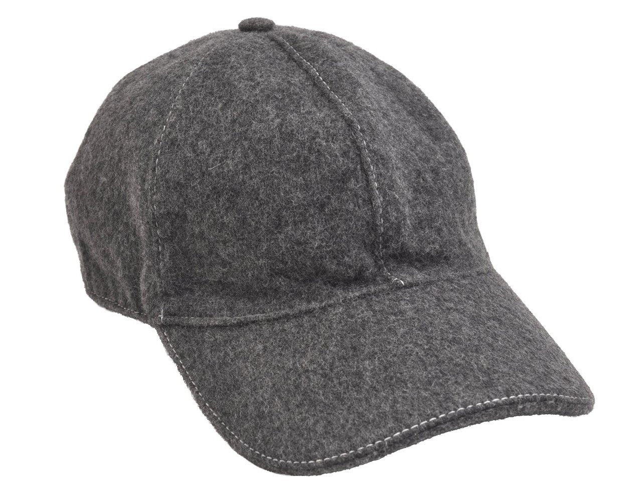 Authentic GUCCI Web Sherry Line Cap Wool Size L Gray 2460I