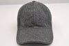 Authentic GUCCI Web Sherry Line Cap Wool Size L Gray 2460I