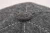 Authentic GUCCI Web Sherry Line Cap Wool Size L Gray 2460I