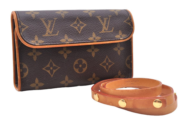 Auth Louis Vuitton Monogram Pochette Florentine Pouch Waist Bag M51855 LV 2463E