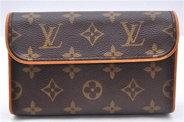 Auth Louis Vuitton Monogram Pochette Florentine Pouch Waist Bag M51855 LV 2463E