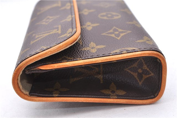 Auth Louis Vuitton Monogram Pochette Florentine Pouch Waist Bag M51855 LV 2463E