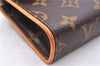 Auth Louis Vuitton Monogram Pochette Florentine Pouch Waist Bag M51855 LV 2463E