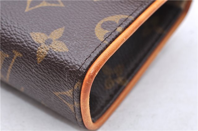 Auth Louis Vuitton Monogram Pochette Florentine Pouch Waist Bag M51855 LV 2463E