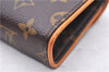 Auth Louis Vuitton Monogram Pochette Florentine Pouch Waist Bag M51855 LV 2463E