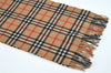 Authentic BURBERRY Nova Check Cashmere Winter Scarf Stole Beige 2463I