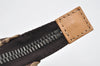 Authentic FENDI Zucchino Cosmetic Pouch Purse Canvas Leather Brown 2464I