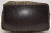 Authentic FENDI Zucca Shoulder Hand Bag Purse Nylon Leather Brown 2465D