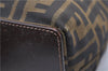 Authentic FENDI Zucca Shoulder Hand Bag Purse Nylon Leather Brown 2465D