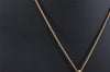 Authentic Christian Dior Gold Tone Chain Pendant Necklace CD 2465I