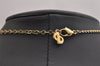 Authentic Christian Dior Gold Tone Chain Pendant Necklace CD 2465I