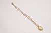 Authentic Christian Dior Gold Tone Chain Pendant Necklace CD 2465I