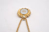 Authentic Christian Dior Gold Tone Chain Pendant Necklace CD 2465I