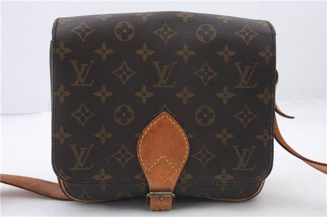 Auth Louis Vuitton Monogram Cartouchiere MM Shoulder Bag M51253 LV Junk 2469D