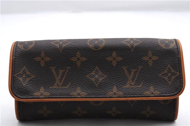 Authentic Louis Vuitton Monogram Pochette Twin PM Shoulder Bag M51854 LV 2471E