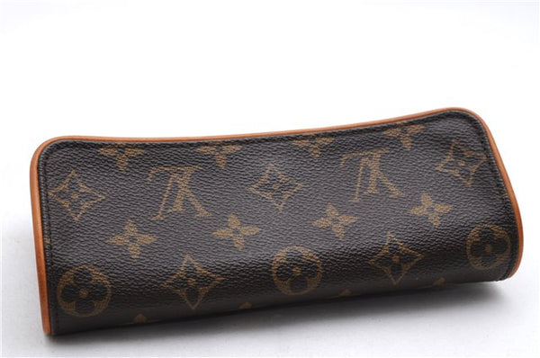 Authentic Louis Vuitton Monogram Pochette Twin PM Shoulder Bag M51854 LV 2471E