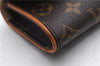 Authentic Louis Vuitton Monogram Pochette Twin PM Shoulder Bag M51854 LV 2471E