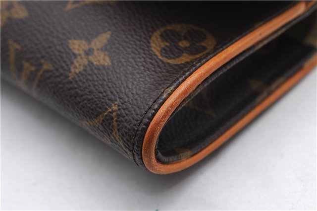 Authentic Louis Vuitton Monogram Pochette Twin PM Shoulder Bag M51854 LV 2471E