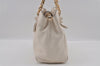 Authentic TORY BURCH Harper Leather Chain 2Way Shoulder Hand Bag White 2471I