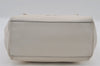 Authentic TORY BURCH Harper Leather Chain 2Way Shoulder Hand Bag White 2471I