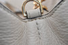 Authentic TORY BURCH Harper Leather Chain 2Way Shoulder Hand Bag White 2471I