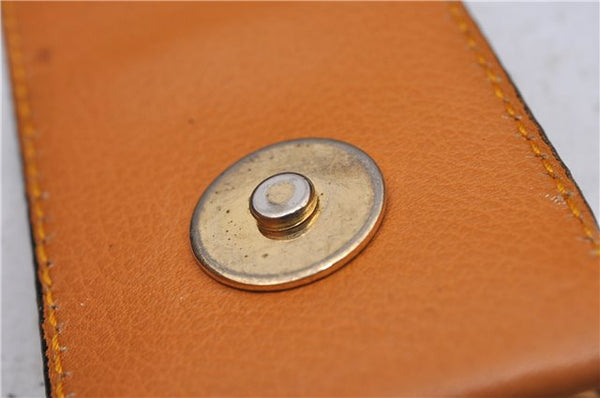 Authentic CELINE Vintage Shoulder Hand Bag Leather Yellow 2473D