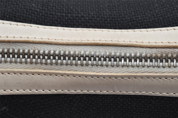 Authentic GUCCI Shoulder Hand Bag Purse Canvas Leather 0013812 Black 2474I