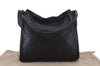 Authentic BOTTEGA VENETA Intrecciato Leather Shoulder Bag Black 2475D