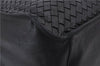 Authentic BOTTEGA VENETA Intrecciato Leather Shoulder Bag Black 2475D