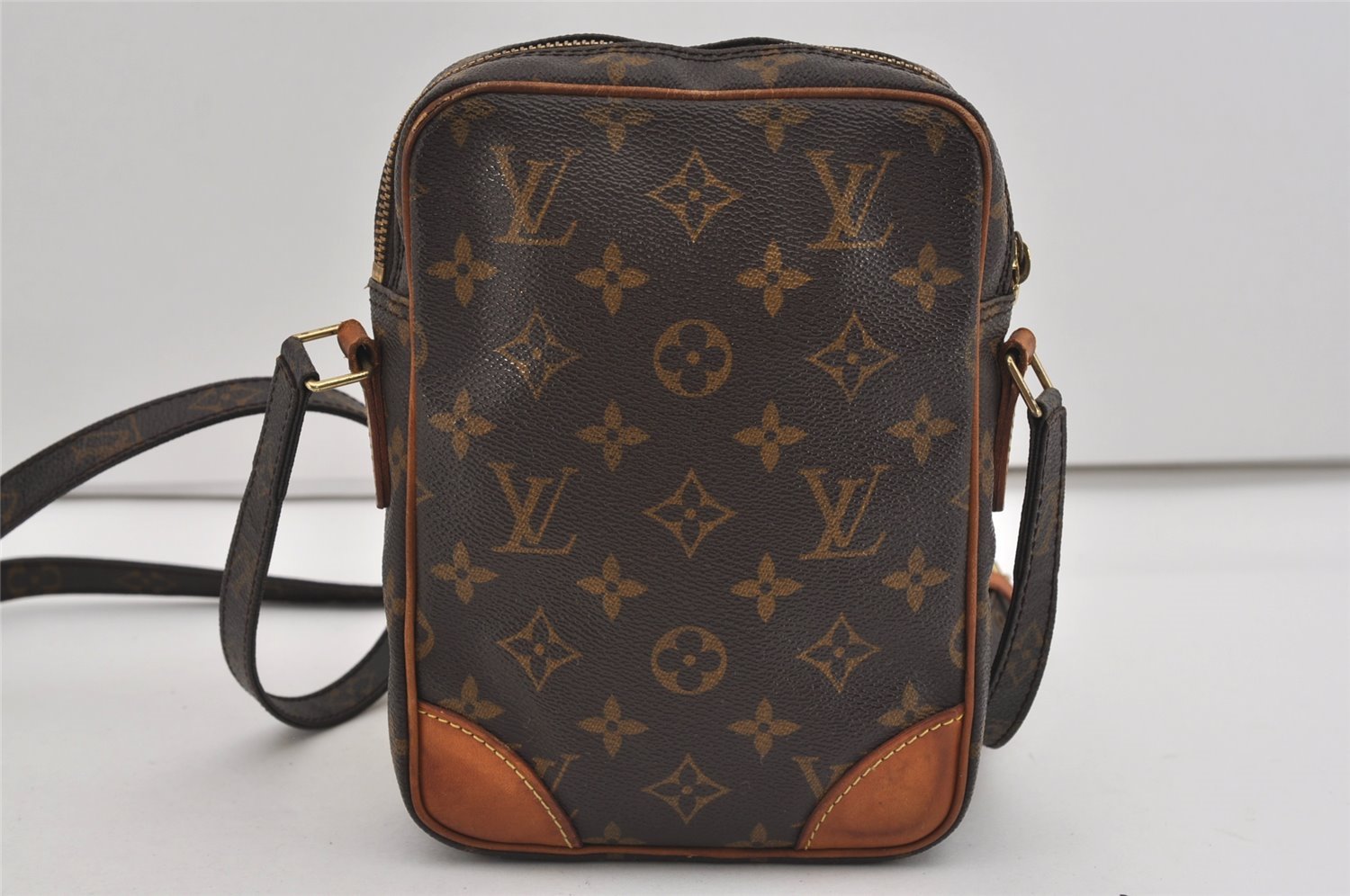 Authentic Louis Vuitton Monogram Danube Shoulder Cross Body Bag M45266 LV 2475I