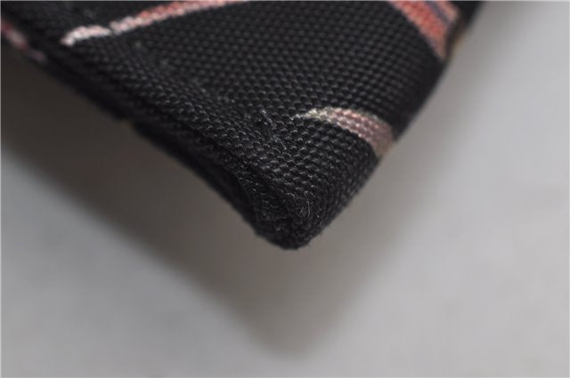 Authentic GUCCI Chris Knight Flora Clutch Hand Bag Nylon Leather Black 2478E