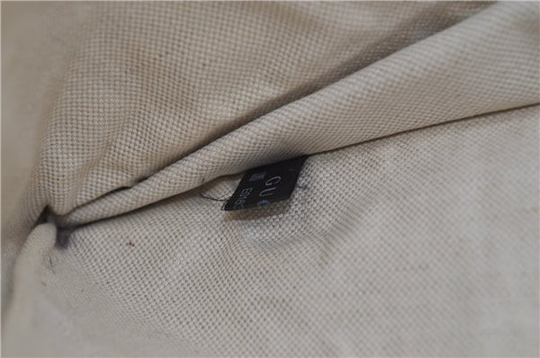 Authentic GUCCI Chris Knight Flora Clutch Hand Bag Nylon Leather Black 2478E