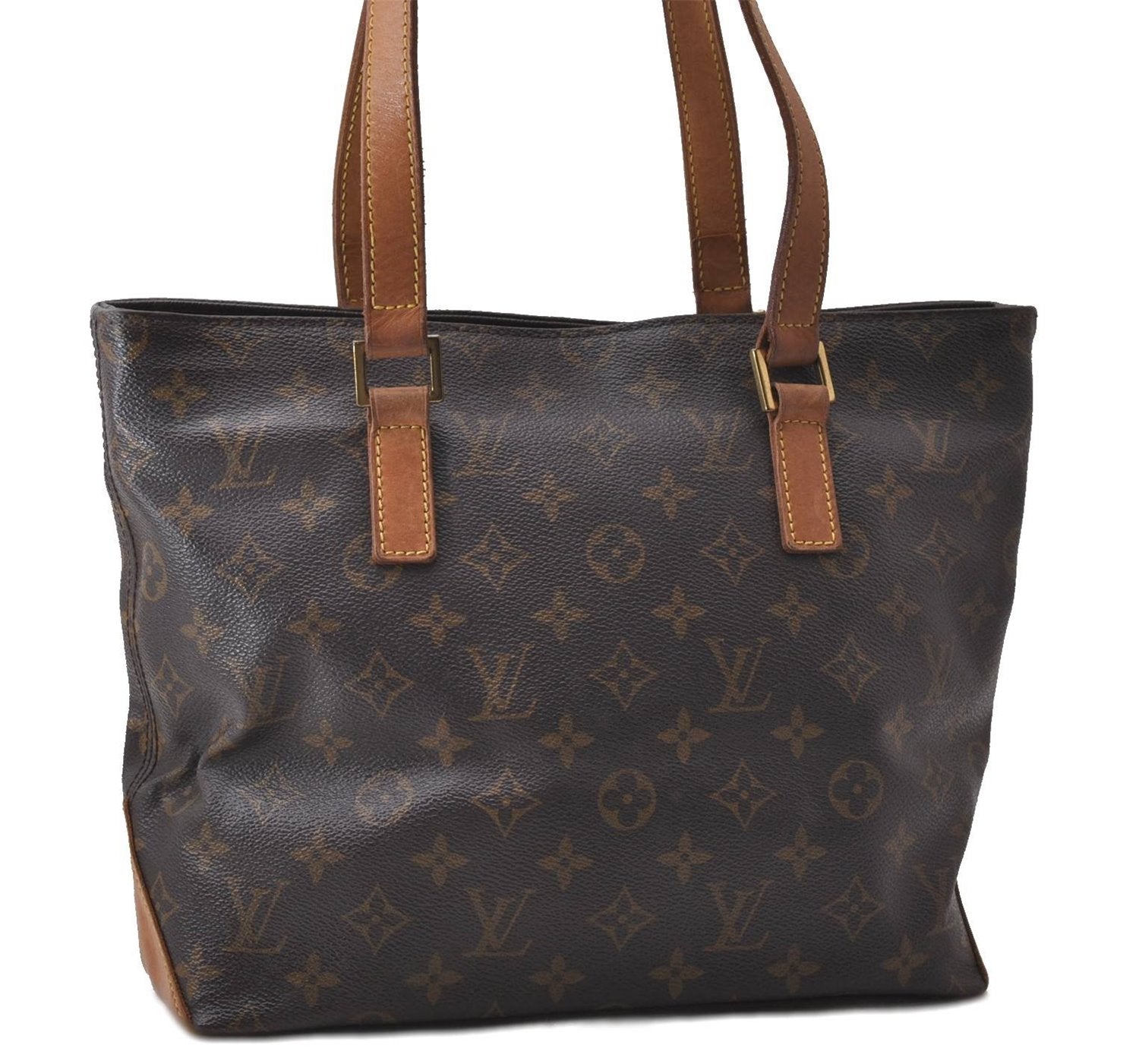 Authentic Louis Vuitton Monogram Cabas Piano Tote Bag Purse M51148 LV Junk 2479D