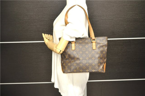 Authentic Louis Vuitton Monogram Cabas Piano Tote Bag Purse M51148 LV Junk 2479D