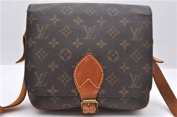 Auth Louis Vuitton Monogram Cartouchiere MM Shoulder Cross Bag M51253 LV 2481D