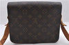 Auth Louis Vuitton Monogram Cartouchiere MM Shoulder Cross Bag M51253 LV 2481D