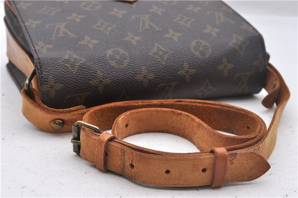 Auth Louis Vuitton Monogram Cartouchiere MM Shoulder Cross Bag M51253 LV 2481D