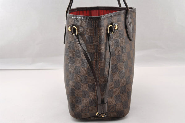 Authentic Louis Vuitton Damier Neverfull PM Shoulder Tote Bag N51109 LV 2481I