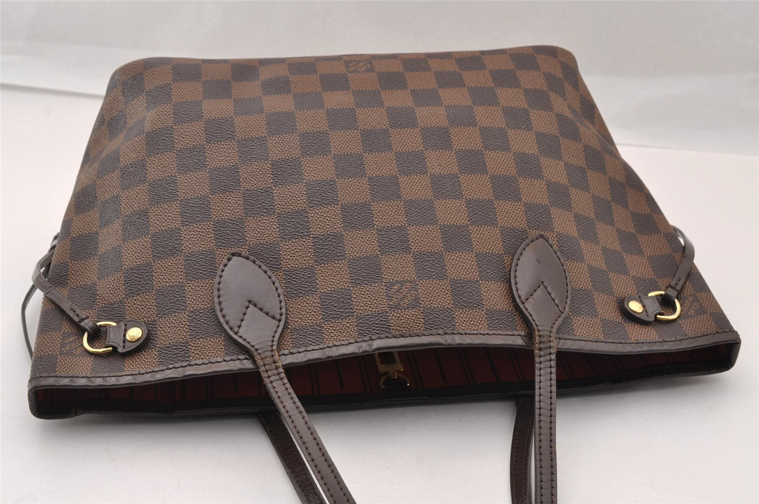 Authentic Louis Vuitton Damier Neverfull PM Shoulder Tote Bag N51109 LV 2481I