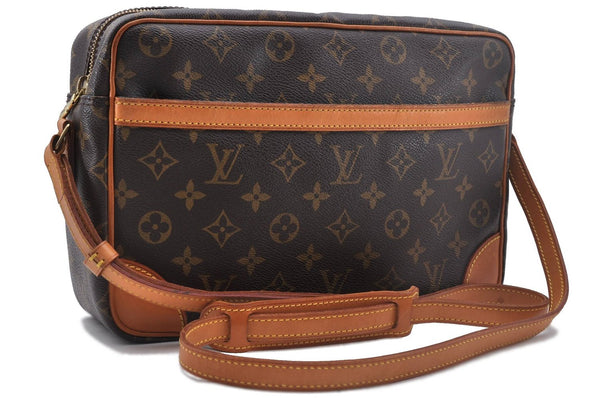 Auth Louis Vuitton Monogram Trocadero 30 Shoulder Cross Body Bag M51272 LV 2484D