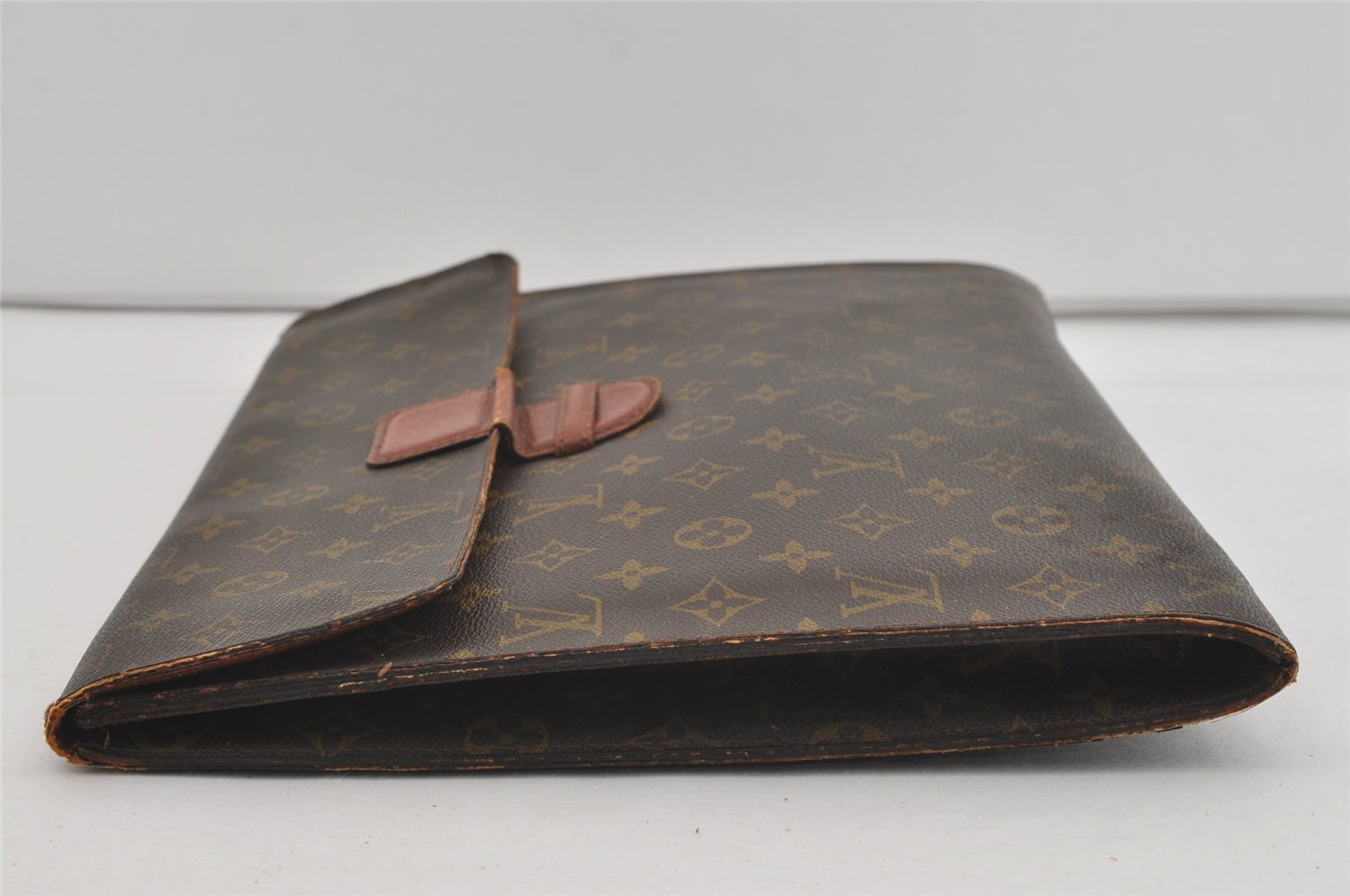 Authentic Louis Vuitton Monogram Poche Ministre Document Case Old Model LV 2485I