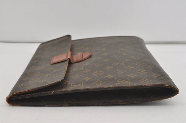 Authentic Louis Vuitton Monogram Poche Ministre Document Case Old Model LV 2485I