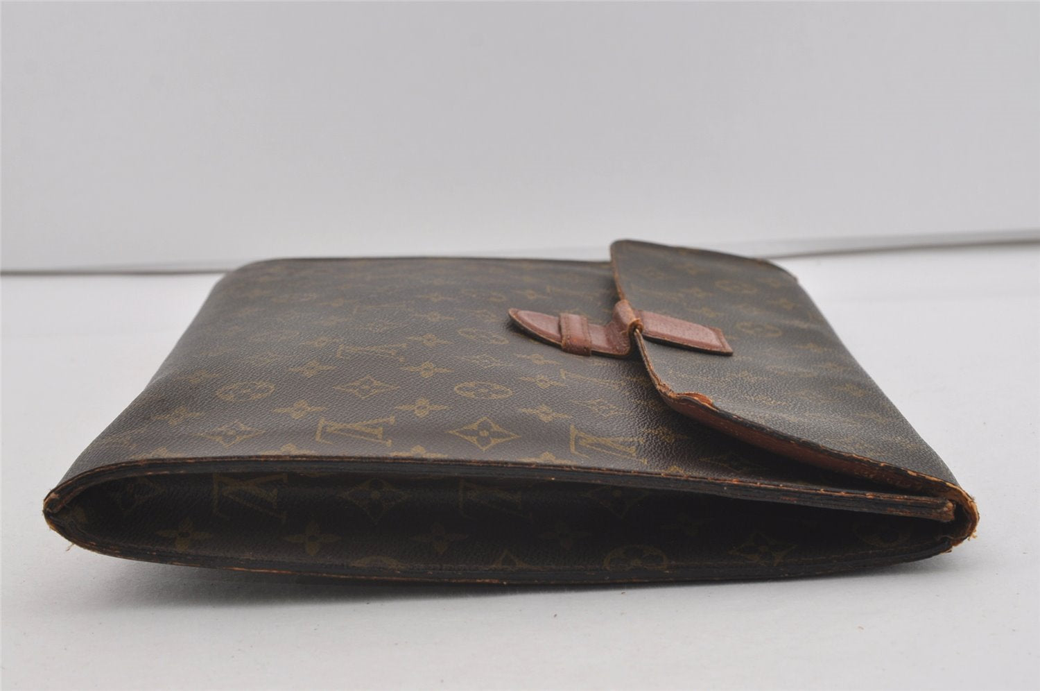 Authentic Louis Vuitton Monogram Poche Ministre Document Case Old Model LV 2485I