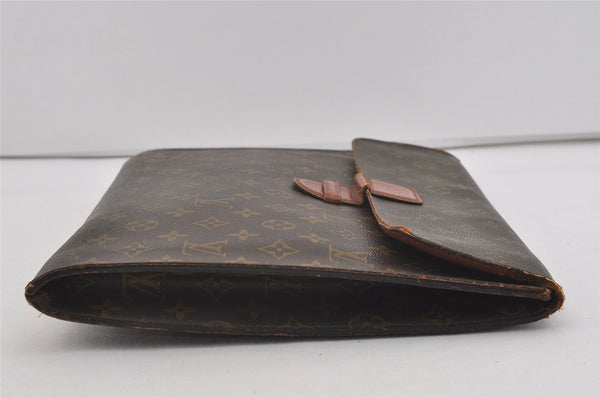 Authentic Louis Vuitton Monogram Poche Ministre Document Case Old Model LV 2485I