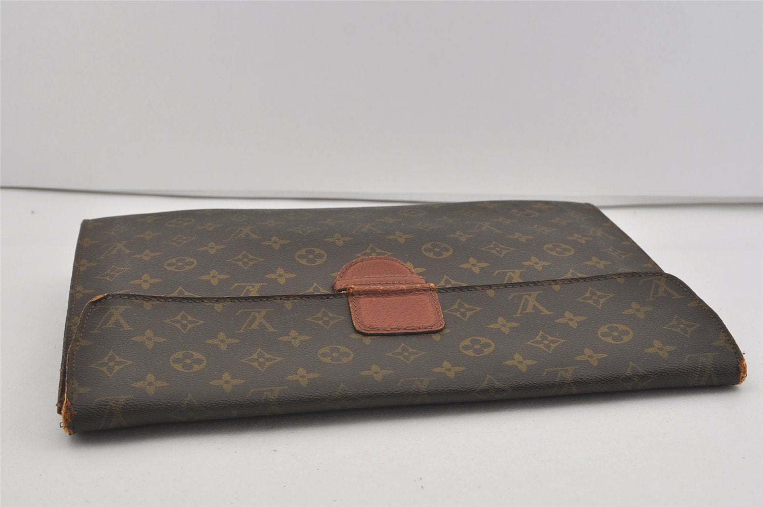 Authentic Louis Vuitton Monogram Poche Ministre Document Case Old Model LV 2485I