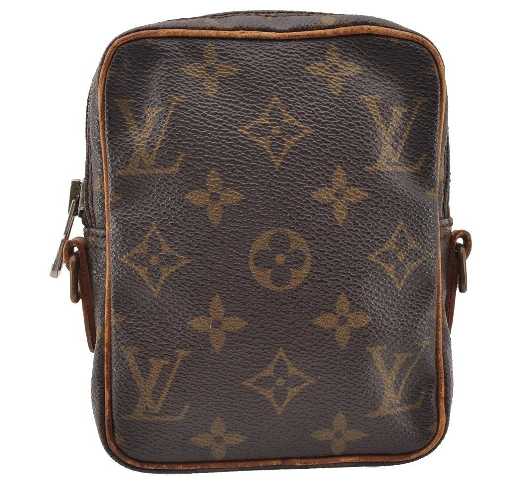 Auth Louis Vuitton Monogram Mini Poche Danube Shoulder Bag M45268 LV Junk 2487I